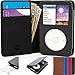 iPod Classic Case, Snugg Black Leather Flip Case [Card Slots] Executive Apple iPod Classic Wallet Case Cover and Stand - Legacy Series