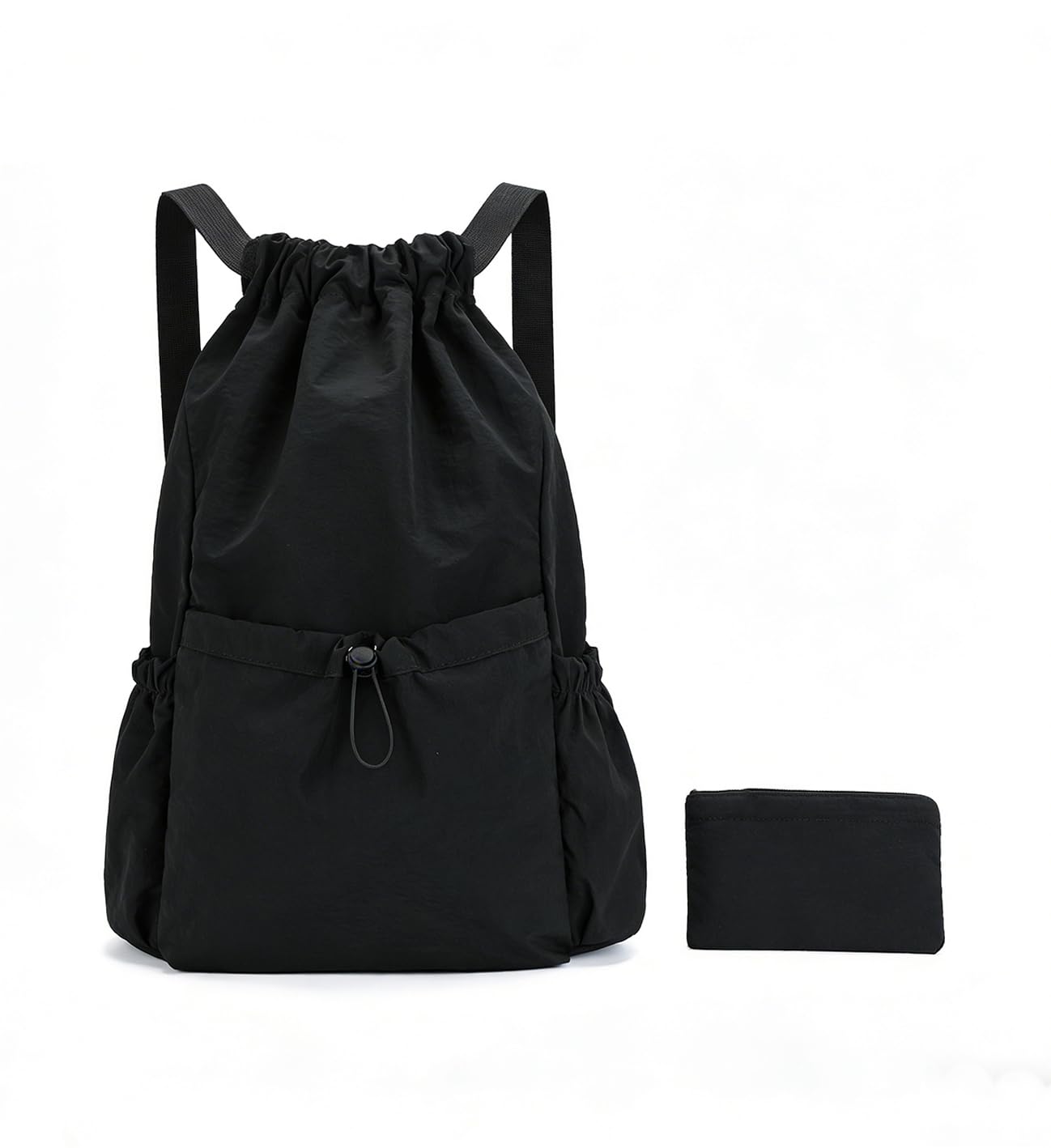 Mochila plegable con cordón de 20 L, saco ligero para viajes, compras y gimnasio (resistente al agua)