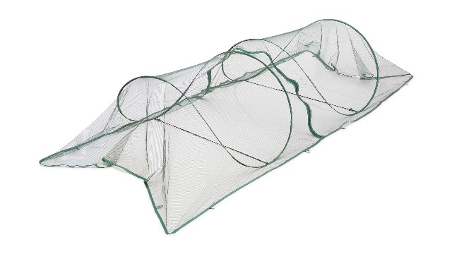 Relaxdays Tunnel de croissance pliable avec arceaux, 3,7 m de long
