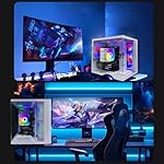 Gaming PC Intel Core I5-12400F(6Cores Up to 4.4G) RTX 3050 6G Nvme SSD 1TB 32GB RAM 650W WiFi 6 Prebuilt Towers Desktop Computer White - Image 4