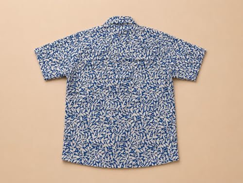 Image of A.T.U.N. (ALL THINGS UBER NICE) Boys 100% Cotton Printed Shirt | Half Sleeve Smart Casual Shirt for Kids | Soft Breathable Button Placket Top for Boys