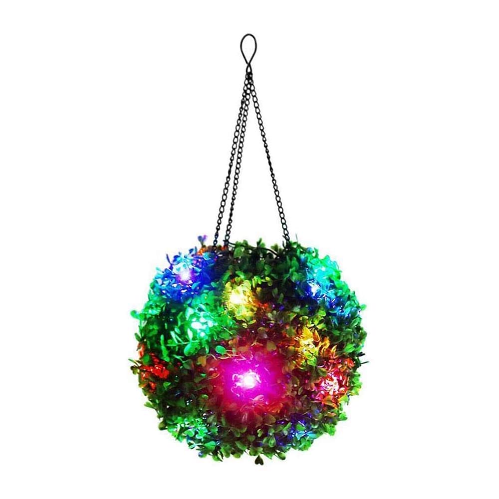 Buy Verdelife Topiary Balls, Waterproof Solar LED Outdoor Hanging Light, Romantic Artificial