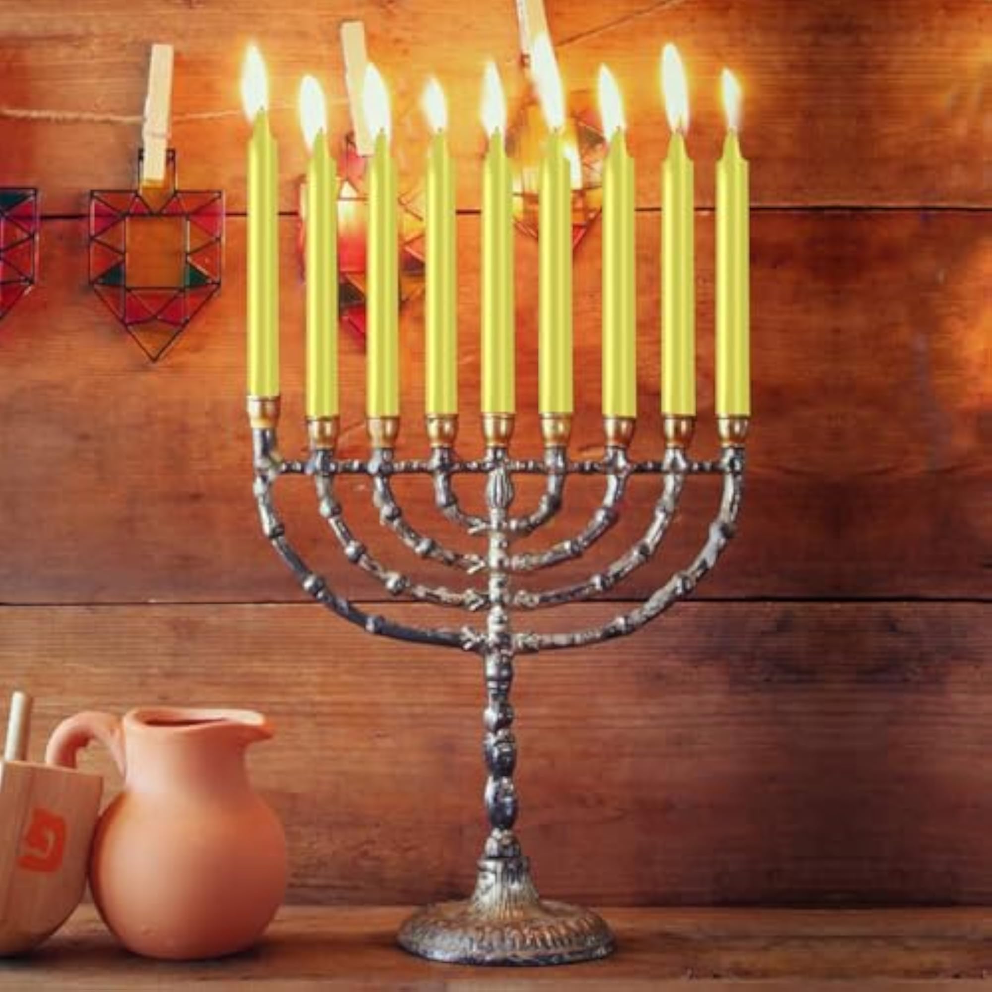 Yellow Spell Chime Candle Set