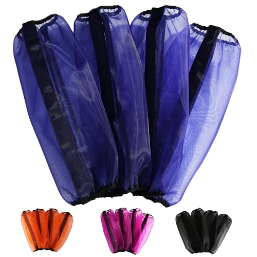 Image of Horse Leggings Fine Mesh Horse Fly Boots Breathable Horse Boots Leg Wraps (Set of 4) Universal Size Provide Protection for Your Horse Against Horsefly