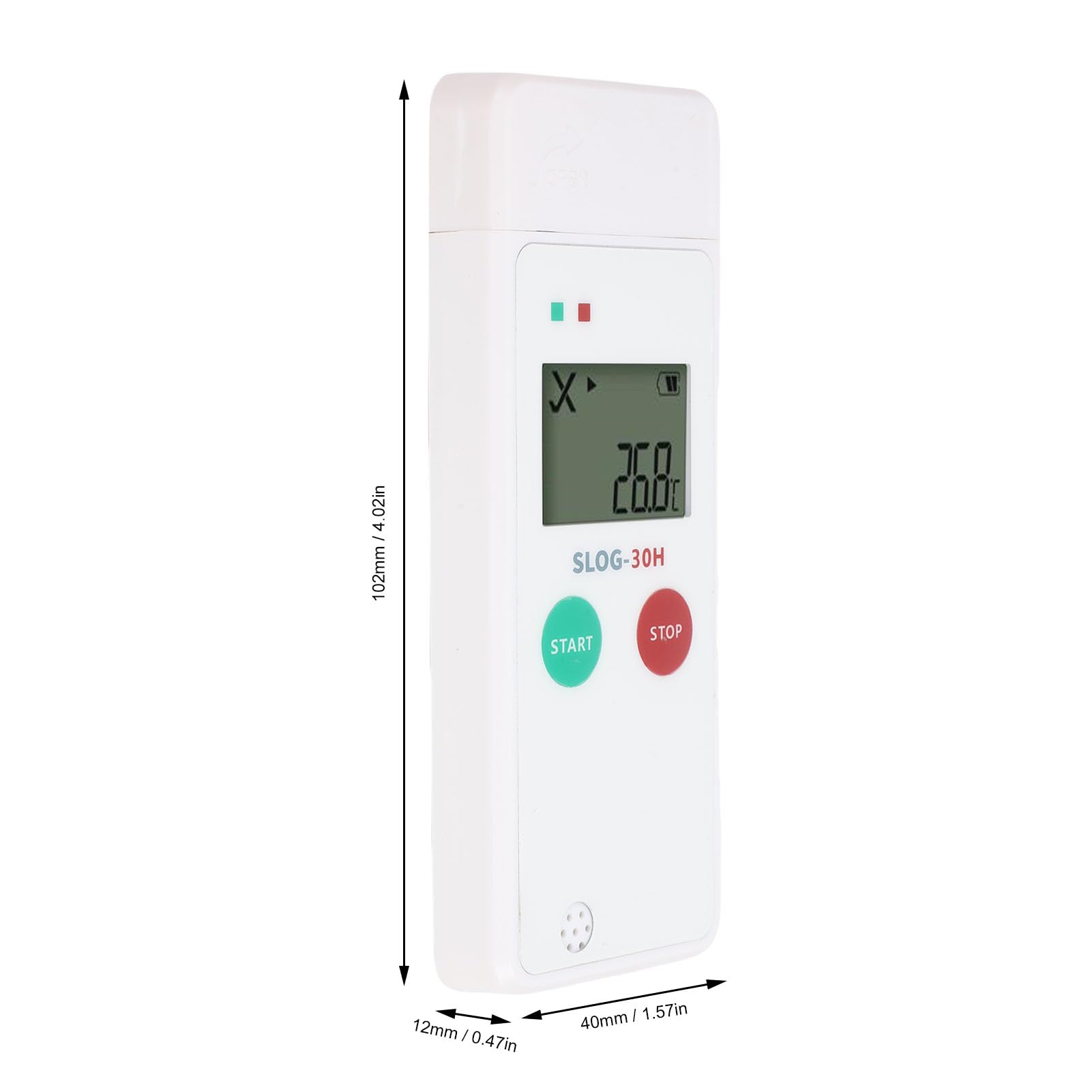 Logger dati di umidità di temperatura riutilizzabile ad alta precisione Registratore di temperatura digitale USB con PDF CSV report 65000 gruppi di archiviazione