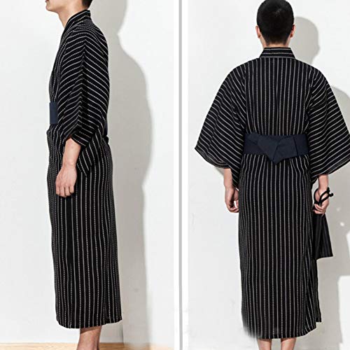 FANCY PUMPKIN Jinbei Men's Yukata Kimono Japanese Robe Pajamas【A1/Size L】3