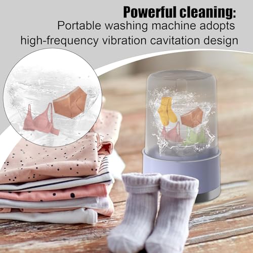 Lavadora portátil inalámbrica recargable de 20x14 cm para ropa de bebé 6