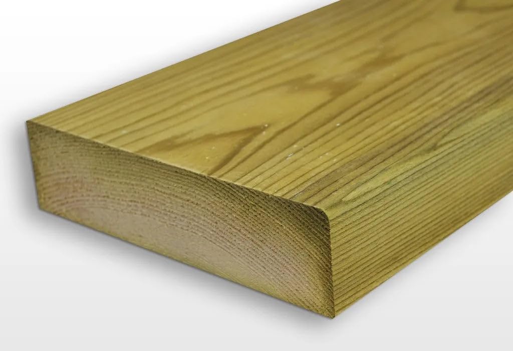 Akor Building Products 4 X 2 Timber Joists (45X95mm) C16 Sawn Treated Timber - 1.2M Pack Of 2