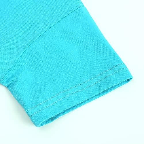 Image of KISBINI Toddler Kids Plain Short Sleeve T-Shirt and Shorts Set Unisex Cotton Summer Outfit Clothes for Little Boys or Girls