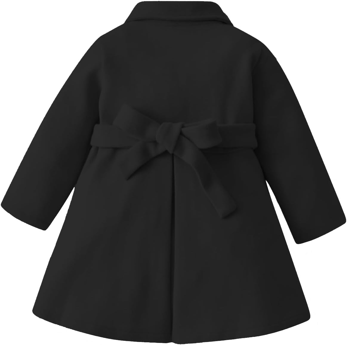 Toddler Baby Girl Clothes Jacket Coat Long Sleeve Solid Color Buttons Dress Coat Fall Winter Outfit - Image 7