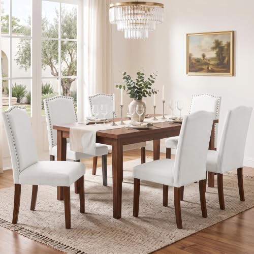 DUMOS Set of 6 Grey Dining Chairs