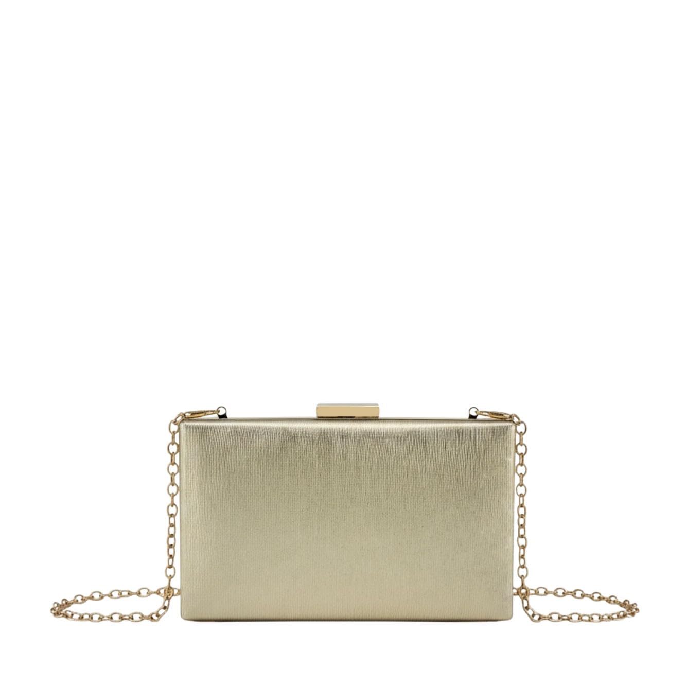 MODELISA - Bolso Clutch De Fiesta Elegante Efecto Metalizado Cadena De Hombro Boda Evento Ceremonia Para Mujer