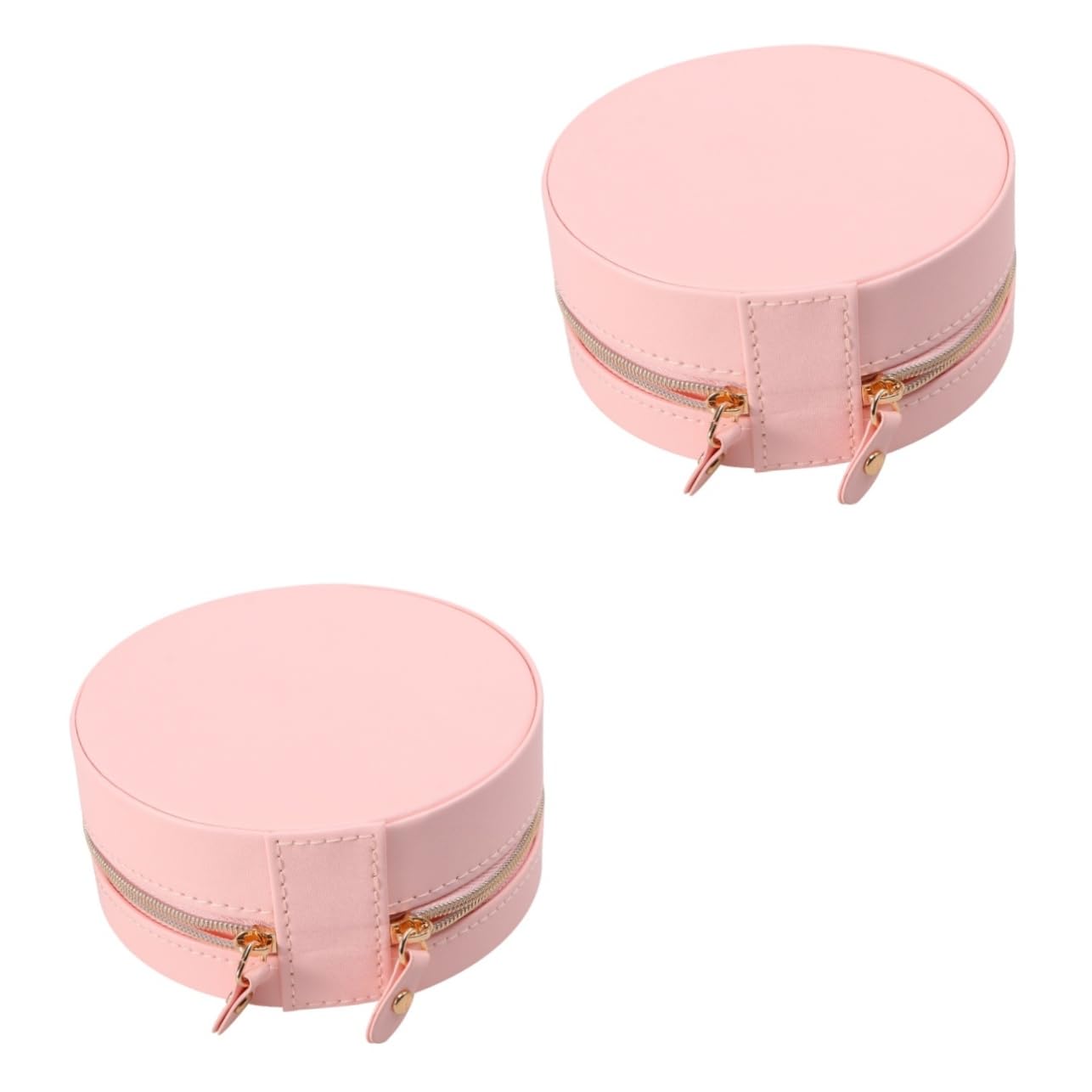 Boulon coulissant anti-ouverture pour cette boîte à bagues et bijoux de voyage