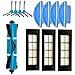 Awinker 12 Piezas Recambios para Cecotec Conga Excellence 3090 Incluso 4 Cepillo Lateral + 4 Mopas + 1 Cepillo Principal + 3 Filtros