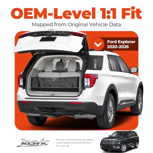 Image of 3-Layer Cargo Net for Ford Explorer 2020-2026, Zoned Storage