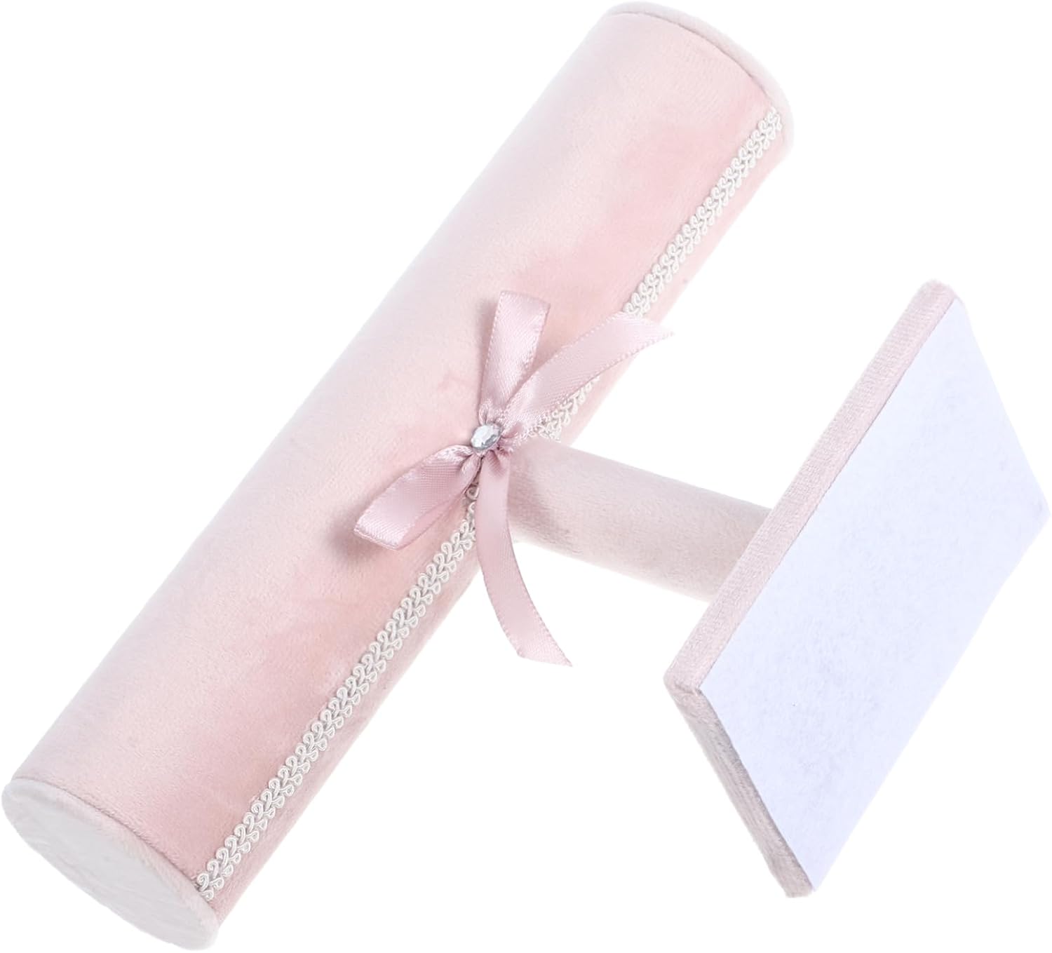 Homoyoyo Pink Cloth Hairband Display Stand Jewelry Holder for Retail Stores