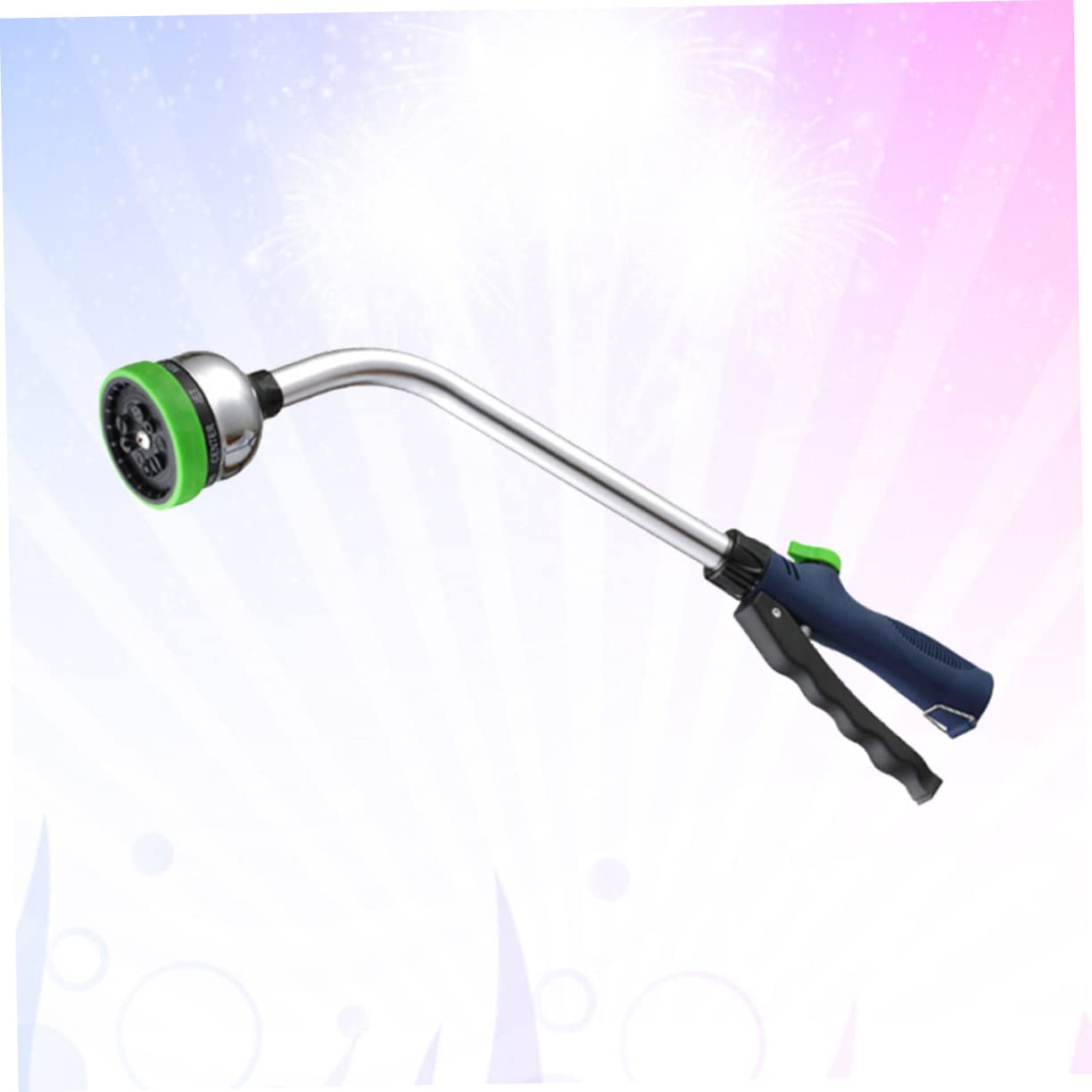 TOYANDONA Pistolet D’arrosage Multifonction 18 Pouces 9 Modes Réglables en Aluminium et Alliage de Zinc, pour Arrosage du Jardin et Lavage de Voiture