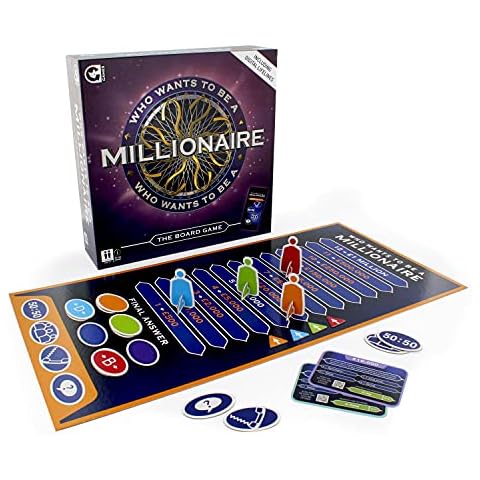 Who Wants to Be A Millionaire Board Game | 2021 Edition | Access Digital Lifelines On A Smart Device | 2+ Players | Age 14+ Years| by Ginger Fox Games (0112.1536.71.OCL.OSZ) Cover