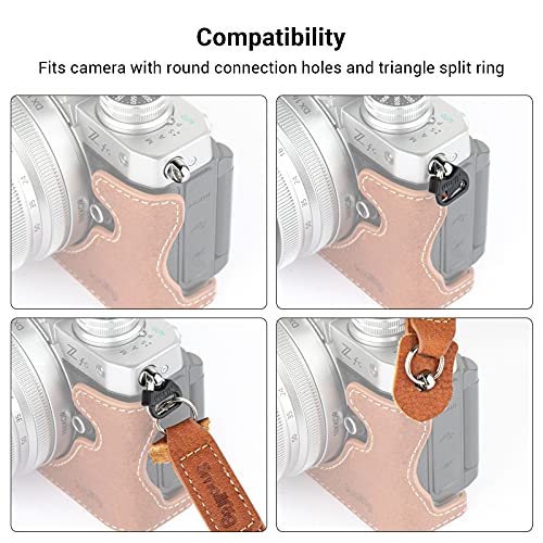 SMALLRIG Leder Kameragurt, Vintage Braun Echtleder Nacken Schulter Camera Strap für Canon, für Nikon, für Pentax, für Sony, für Fujifilm und für Digitalkamera - 3485 – Bild 6