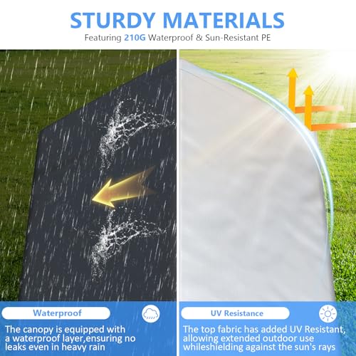 image for Jocoevol Carport 13x21ft Heavy Duty Large Outdoor Storage Shed with Ro