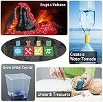 EARTH'SCODE Volcano Kit for Kids - Science Experiments Kits for Kids Age 6-8-10 Educational Scientist Toys Gifts for Boys Girls Volcano, Space Toys Gemstone Dig Kit