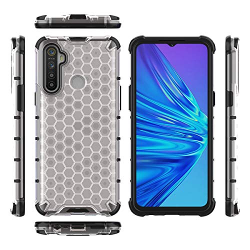 Image of Glasgow Back Case Cover for Realme 5s Shockproof Military Grade Back Case Back Cover - Transparent
