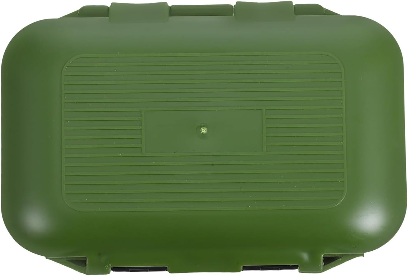 Beavorty Waterproof Fishing Tackle Box Small Portable Utility Storage Organizer with Compartments Green Storage Container for Lure and Hooks Outdoor Fishing Accessories