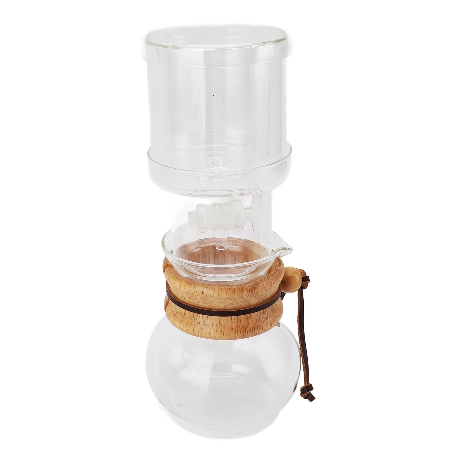 Generic Ekspres do Kawy Przelewowej o Pojemności 400 Ml Elegancki Szklany Zestaw do Kawy Zimnego Parzenia Użytku Domowego i Biurowego