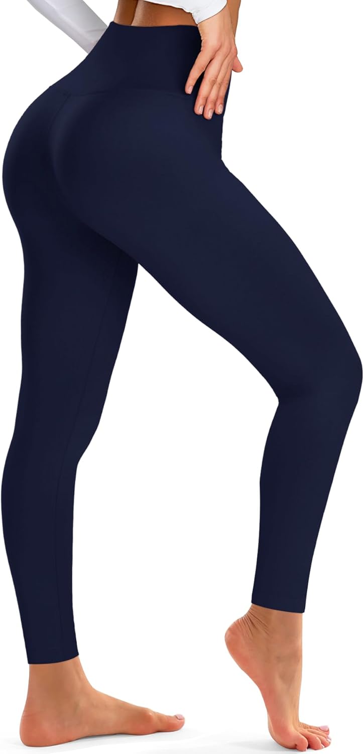 BLUEENJOY Leggings for Women - High Waisted Full Length Buttery Soft Yoga Pants for Workout Athletic Daily