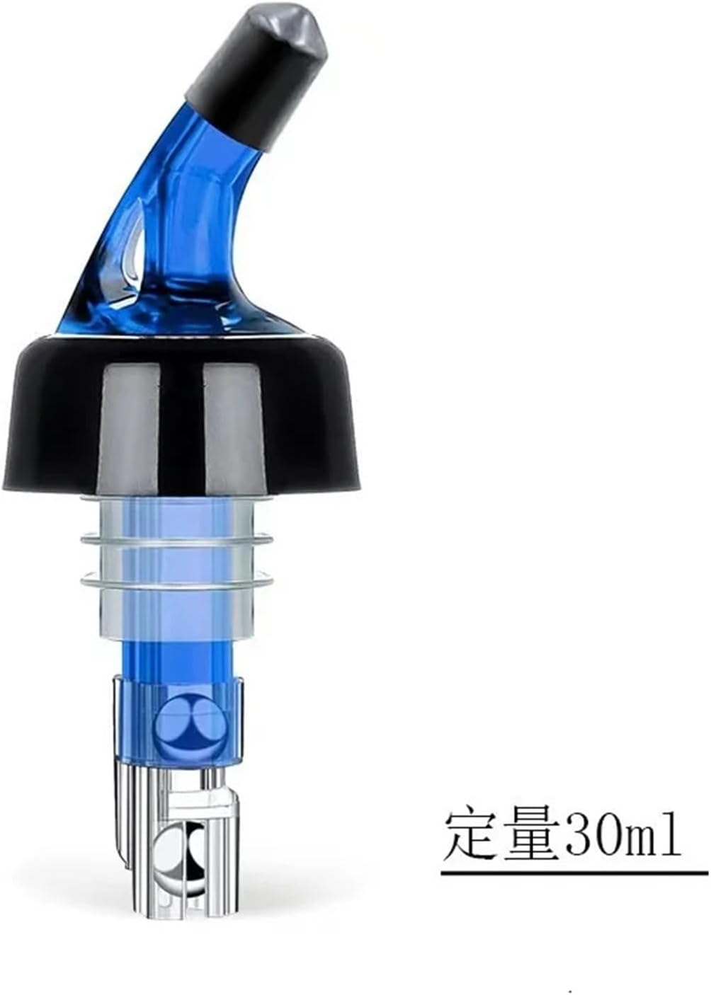 Silicone Wine Stoppers, 15pcs 1oz Automatic Measured Bottle Pourer Liquor Quick Shot Dispenser Pour Spout for Bar Kitchen Tools For Keeping Wine Champagne Fresh(Blue)