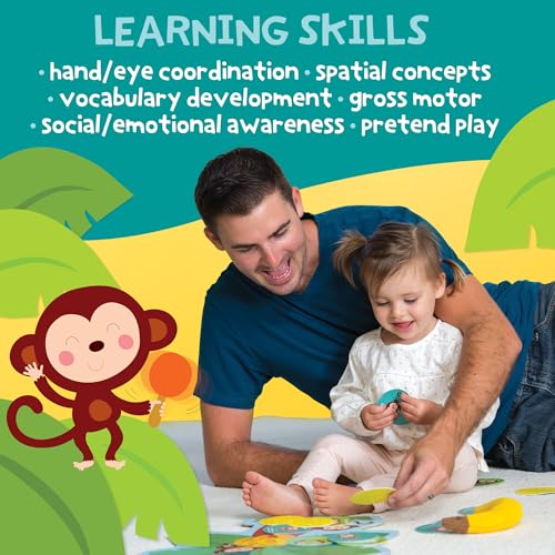 Image of Peaceable Kingdom Deluxe Monkey Around First Game for Toddlers Interactive Play with Parent Ages 2+