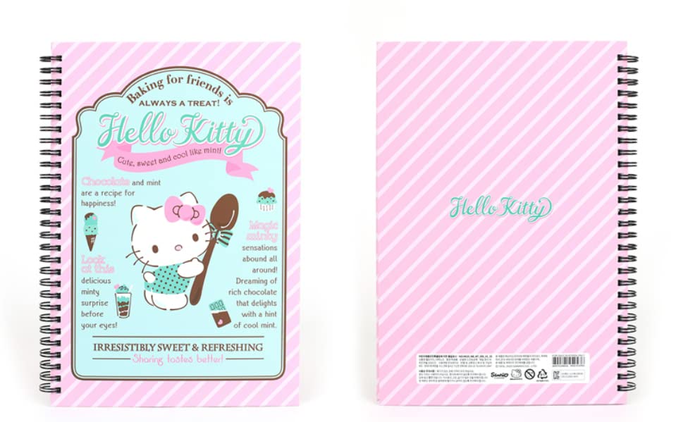 Cahier Hello Kitty lot de 2 carnets à couverture rigide lignée 8 mm - 4