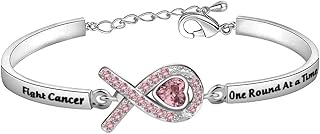 Cancer Fighter Gift Cancer Survivor Gift Fight Cancer One Round at A Time Cancer Awareness Jewelry Cancer Patients Jewelry Gift for Her