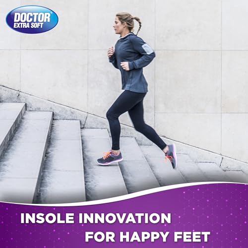 Image of DOCTOR EXTRA SOFT Pain Relief Trimmable Gel Insoles Pack of 2 Pair for Women's Size 5-9| Comfortable & Breathable| Lightweight & Durable| Ideal For Loose Shoes or Replacing Existing Insoles /Inserts