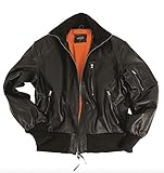  Mil-Tec BW Lederjacke Flieger schwarz Größe M