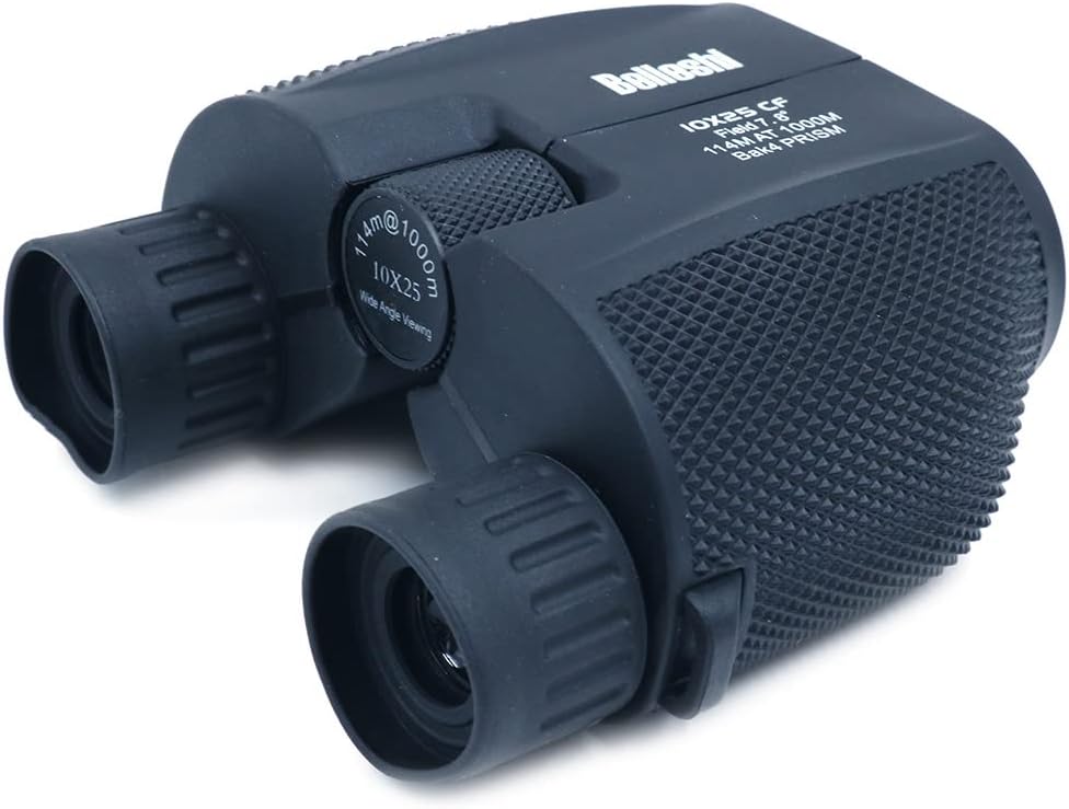 ZONADAH 12x25 Compact Binoculars, BAK4 Prism, Waterproof Lightweight Binocular Easy to Focus for Hunting Hiking Camping