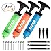 Dimples Excel Ball Pump for Soccer Basketball Football Volleyball Water Polo ball, Needles and Nozzles Included