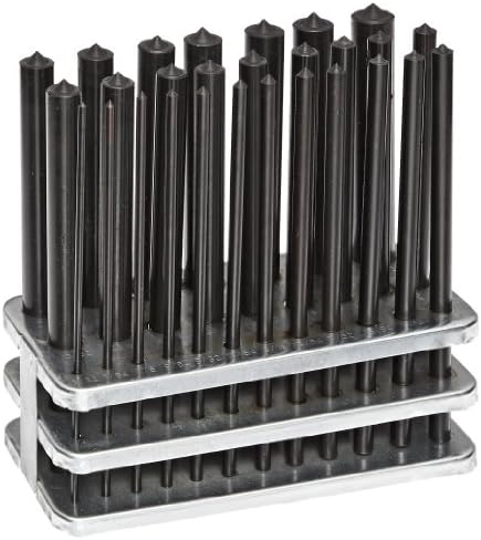 Fowler 52-482-028-0 Steel Transfer Punch Set with Index Stand, 28 Piece