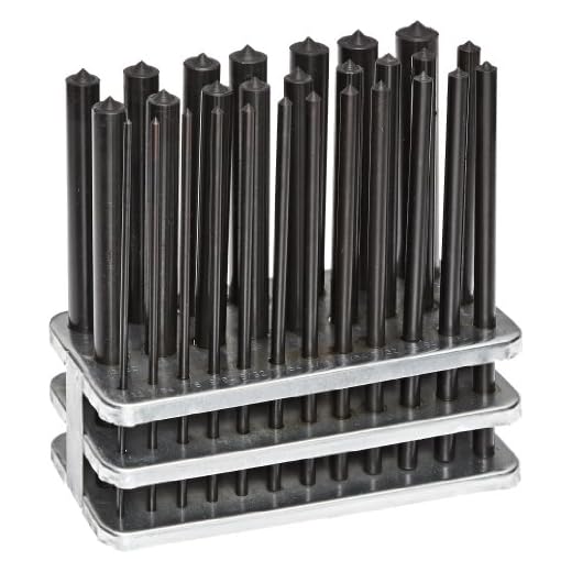 Fowler Full Warranty 52-482-028-0 Steel Transfer Punch Set Supplied with Index Stand, 28 Piece