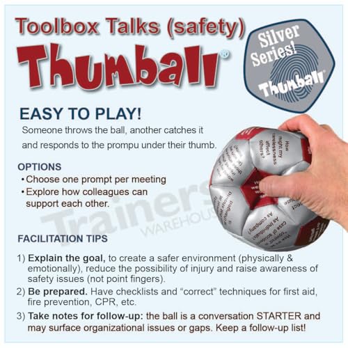 Image of Trainers Warehouse 6 inch Thumball Collection, 32 Prompts for Conversation, Team Building, Relationship and Training