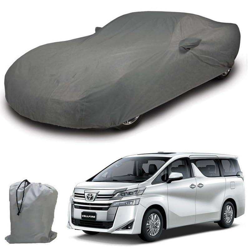 Image of ARCUATE Triple Layer Custom fit Car Body Cover for Toyota Vellfire |Top Layer Dustrproof | Middle Layer Waterproof | Bottom Layer Scratch Protection | Outdoor Indoor Fabric