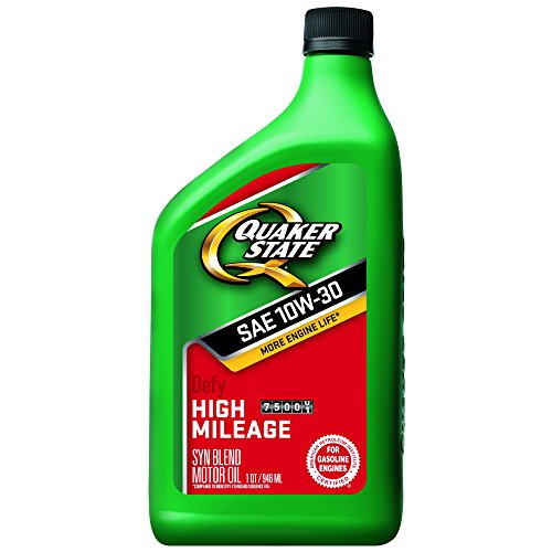 Quaker State High Mileage 10W-30 Motor Oil - 1 Quart (Pack of 6)