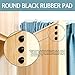 PTAPIPI 100 PCS Self-Adhesive Bumper Pads Hemispherical Shape Noise Dampening Rubber Feet for Cabinets, Small Appliances, Electronics, Picture Frames, Furniture, Drawers, Cupboards. (Black)