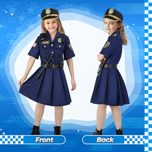 Disfraz de policía para niñas talla XS 3 años miniatura 4