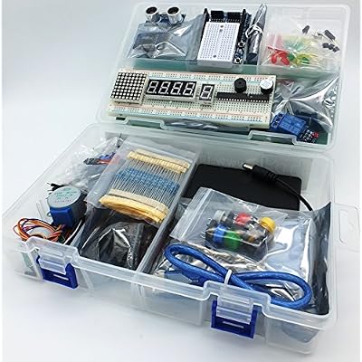 jdhlabstech MEGA Starter kit Ultra 100% Open Source IDE Compatible wBatt Holder, Sensors, Modules, Resistor Pack and Components