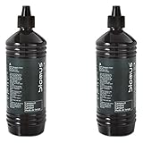  Blomus Lampenöl 2er Set, klar, Öl für Gartenfackel Orchos, Palos, Lympos etc., 1 Liter, 31032