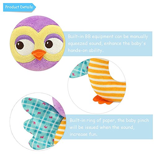Teytoy Owl Soft Rattle Toy For Over 0 Months #TOP5