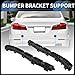 INFINAUTO Bumper Support Bracket, Left and Right Side Rear Bumper Retainer Bracket Hold Mount No.866133X000/866143X000 for Hyundai Elantra 2011-2016 ABS Plastic Black, 1 Pair