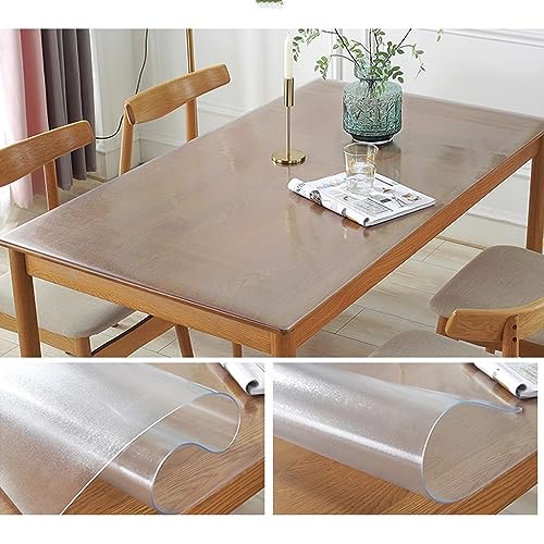 Nappe givrée en PVC 2.6mm transparente pour table à manger - 7