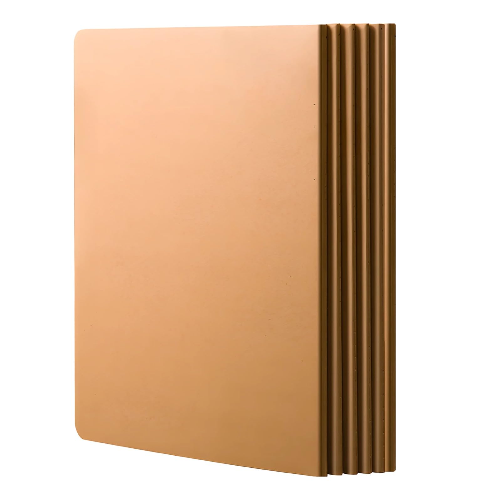 Generisch 6 szt. Kraft Blank Journal Notebook A4, 20,3 x 28 cm zeszyt kompozycyjny, 72 strony, beżowy papier, koperta DIY, klasyczna okładka, do biura, szkoły